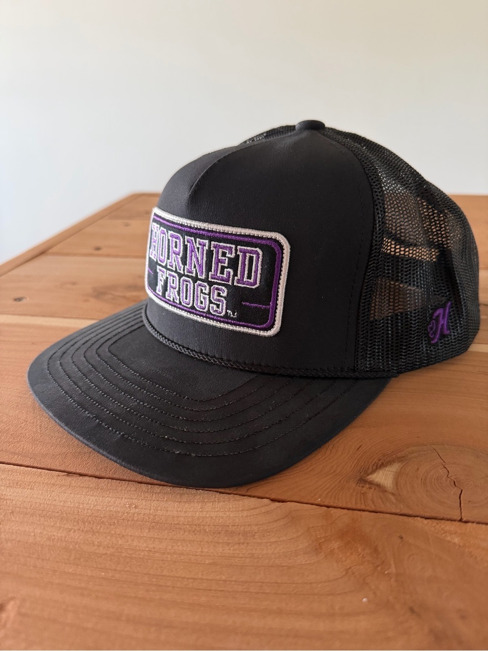 Hooey Horned Frogs Black Trucker Hat